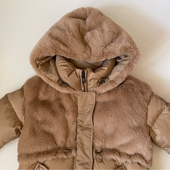 Il Gufo Girls’ Tan Down Padded Puffer Coat - 4Y - Picture 8 of 16